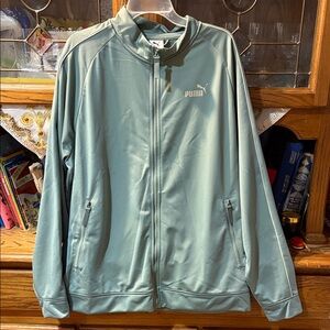 Puma Mint Green Zip-Up Jacket